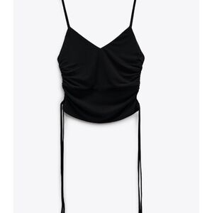 ZARA Ruched Crop Top